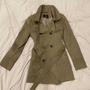 Green Button Up Coat